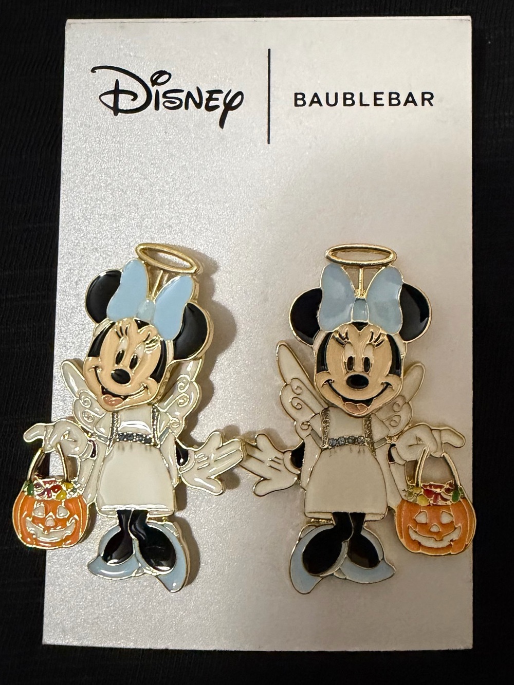 Disney x BaubleBar Minnie Mouse Angel Earrings ✨